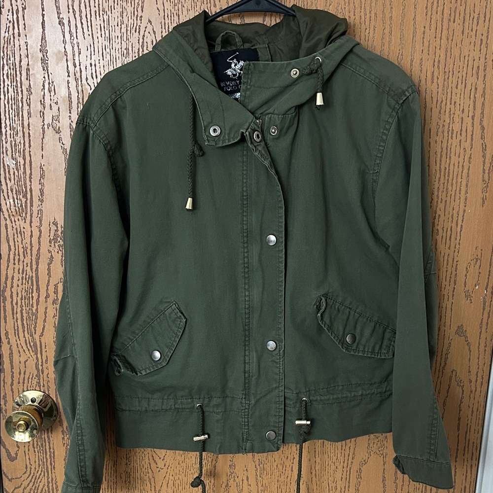 Beverly Hills Polo Club Olive Utility Jacket